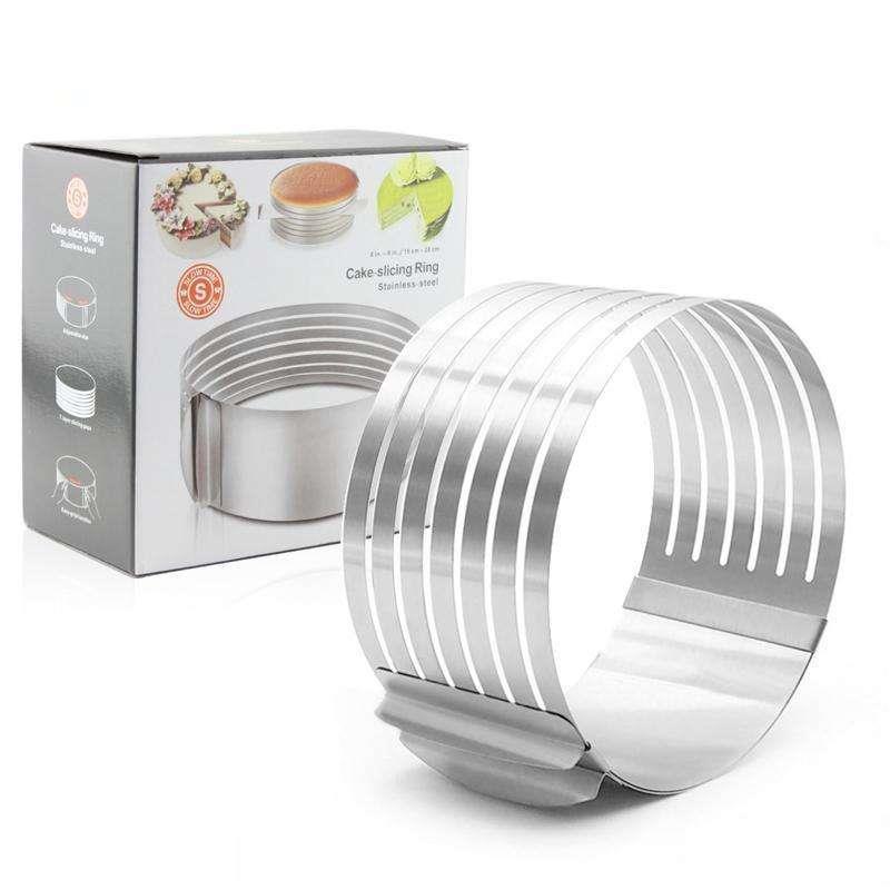 Cake Cutter Slicer Round Bread Mousse Ring Mould baking Too1