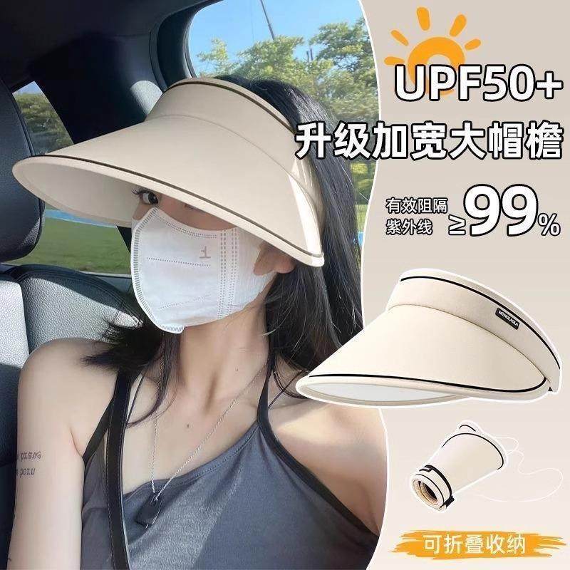 2025 New Style Women's Sun Hat, Hollow Top UV Protection Cap