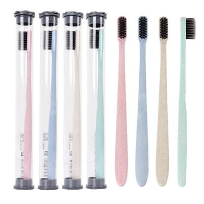 Adult-sized household toothbrush with soft bristles, designe