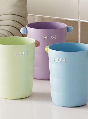 High-capacity, stylish trash bin suitable for home use, perf