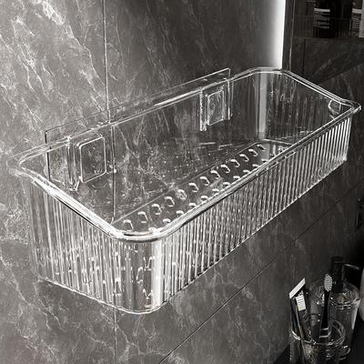 Bathroom storage rack, wall-mounted without drilling, perfec