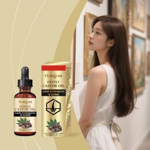 HOEGOA Castor Oil Hair Essence - Nourishes the scalp, improv