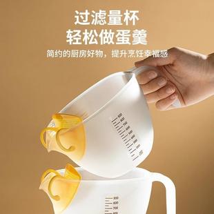 Large Capacity Food-Grade Egg Liquid Filtering Measuring Cup