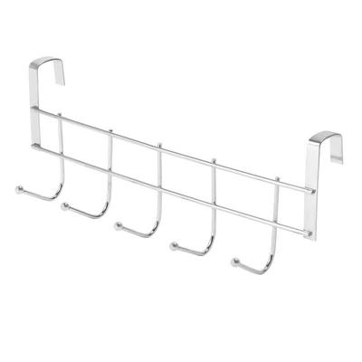Over The Door 5 Hooks Home Bathroom Organizer Rack Clothes C
