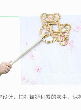 Large Realistic Rattan Beating Tool, Three-strand Four-flowe
