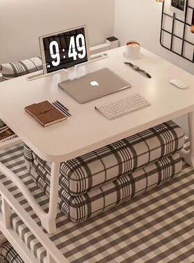 Foldable computer desk, small table for students' beds, dorm