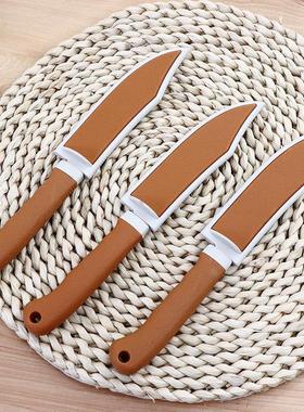 2 Dollar Store White Edge Yellow Box Fruit Peeling Knife New