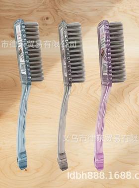 Long-handled shoe cleaning brush with a thickened handle, fe