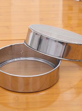 20# Flour Sifter, 40 Mesh Premium 201 Stainless Steel Sieve,