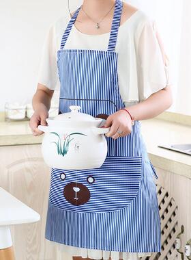 Wholesale cute Korean-style neck-hanging apron with printed