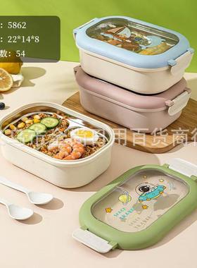 Ins-style dedicated food-grade compartment portable lunch bo