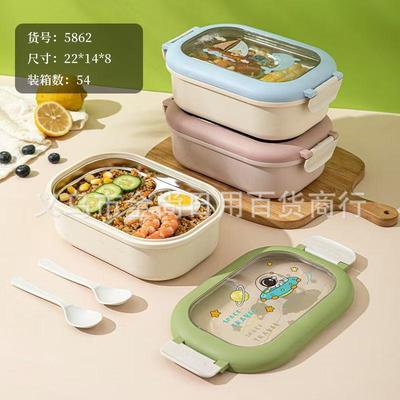 Ins-style dedicated food-grade compartment portable lunch bo
