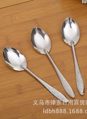 Large soup spoons from a 1 yuan store, made of 410 stainless