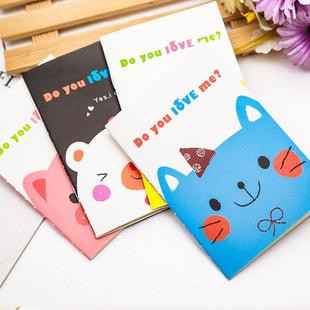 Cute mini notebooks, cartoon pocket notebooks, stationery, s