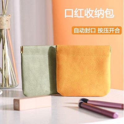 Mini storage bag keychain coin purse for organizing cosmetic