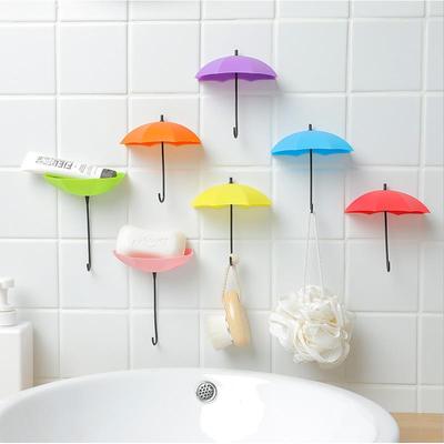 Creative Umbrella Adhesive Hooks No-Trace Nail-Free Cute Sma