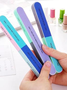 Nail salon nail file, buffer, and polish strip set for shapi