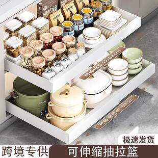 Scalable cabinet drawer organizer for storing dishes, pots,