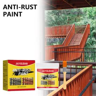 Jayusing Red Rust-Removing Paint for Iron Gates, Railings, a