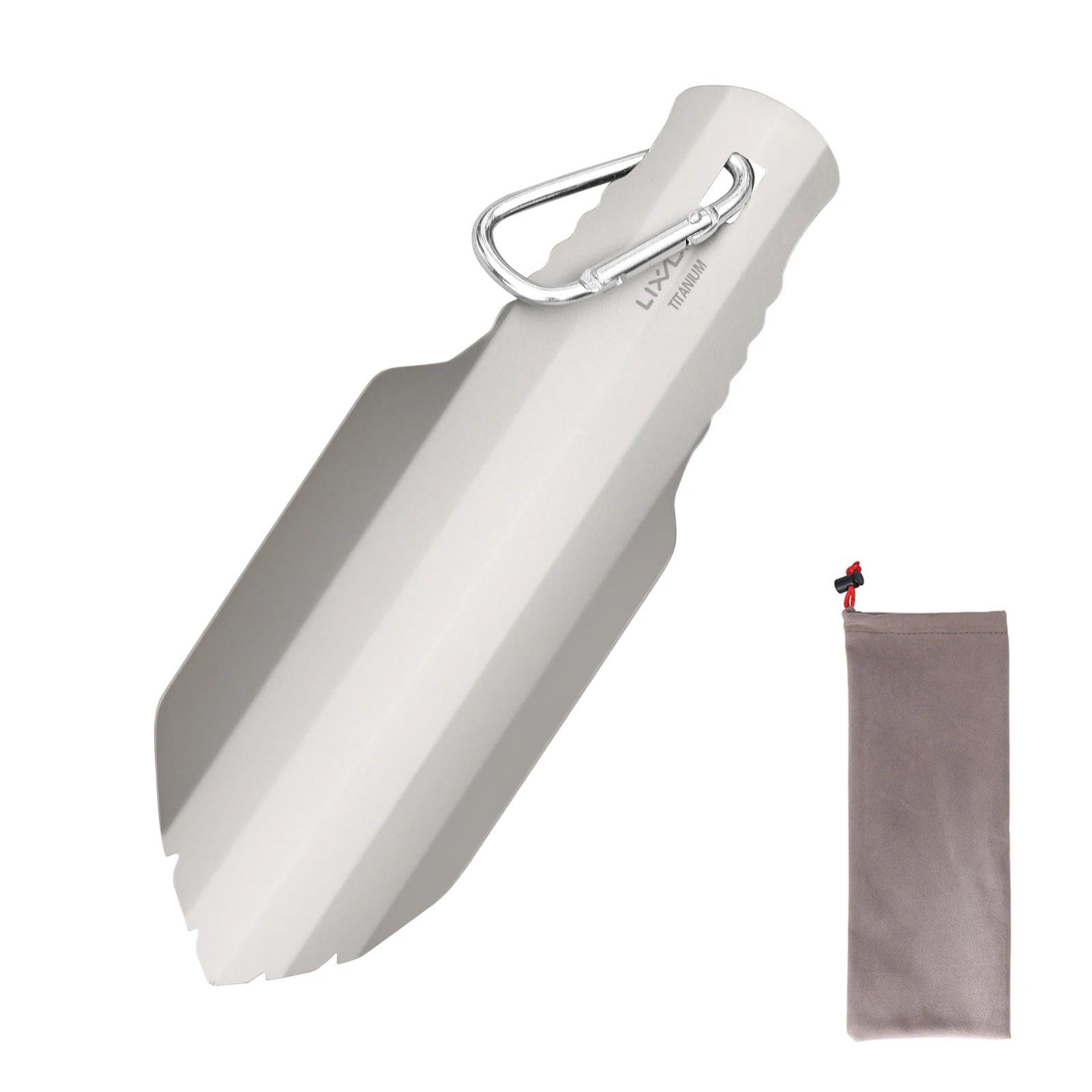 Titanium Camping Shovels Outdoor Compact Poop Shovel Trowel