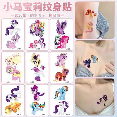 My Little Pony temporary tattoo stickers for kids, face deca