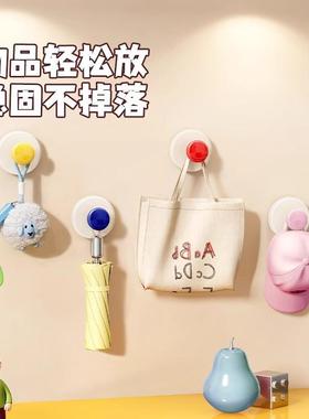 Suction cup hooks no-drill entry door back hanging hooks for