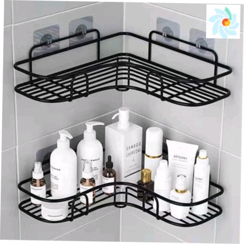 Kitchen Shelf Bathroom Accessories Punch Free Corner Rack