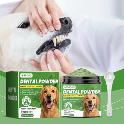 Yegbong Dog Tooth Cleaning Powder - Gently cleans pets' teet