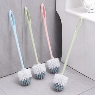 Round-head Soft Bristle Toilet Brush for Home Bathroom Clean