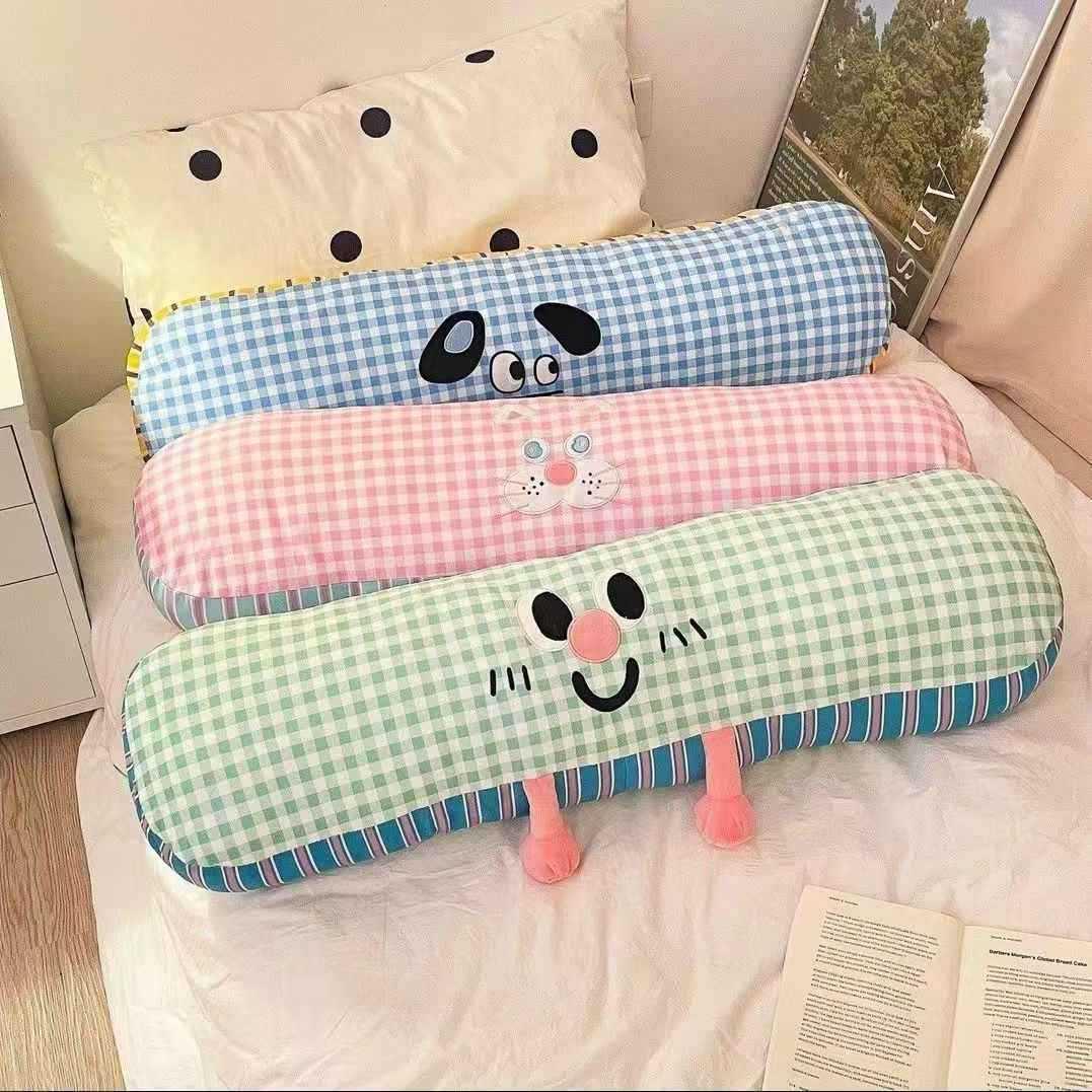 Cute cartoon dopamine long pillow, suitable for girls to sle