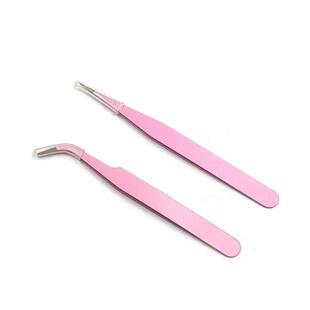 Colorful Handmade Stainless Steel Tweezers for Eyebrow Groom