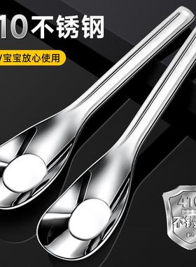 Set of 2 Stainless Steel Spoons for Children, Suitable for F