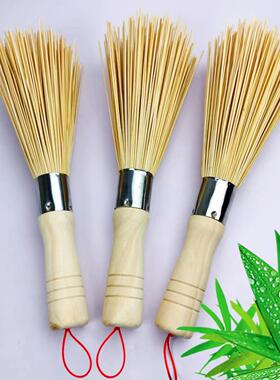 Bamboo Pot Brush Kitchen Stove Cleaning Brush, Pot Washing,