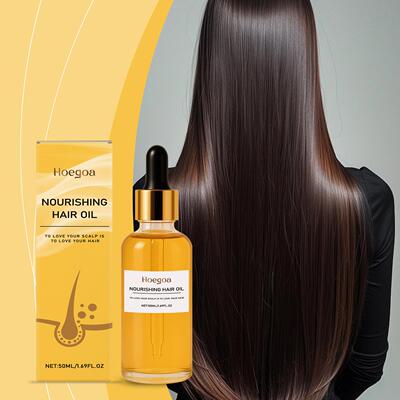 HOEGOA Nourishing Hair Oil - Strengthens hair, moisturizes a