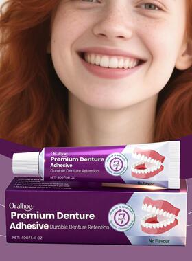 ORALHOE Denture Adhesive  Secure and Comfortable Fit, Enhanc
