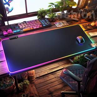 desk gaming LED pad鼠标垫 keyboard mouse Luminous pad