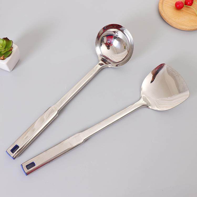 Non-magnetic stainless steel 3mm thick steel handle spatula,