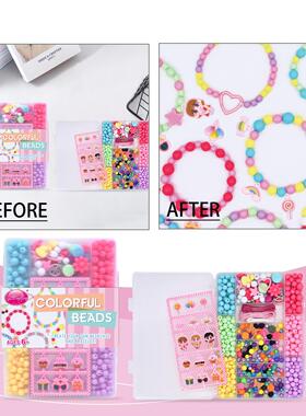 ZHIMINGXING Colorful Children's DIY Bead Bracelet Set - A To