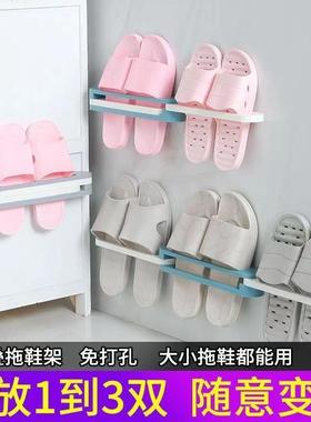 Bathroom slipper rack, no-drilling required, multifunctional