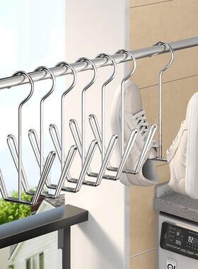 Stainless Steel Shoe Hook No-Drill Sun Drying Shoe Rack Outd