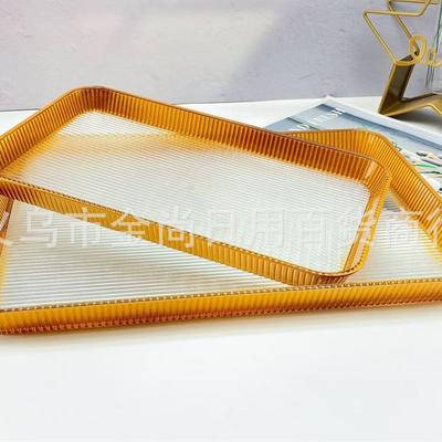 2024 New Rectangular Dessert Plate Tray, Portable Home Fruit