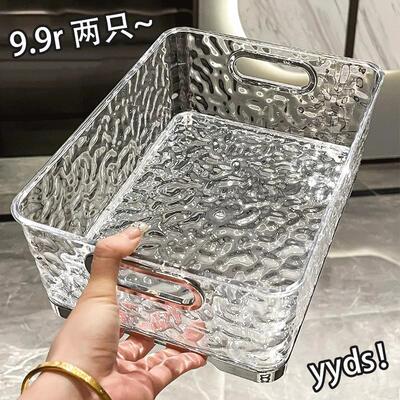 Desktop organizer acrylic cosmetic and snack transparent sto