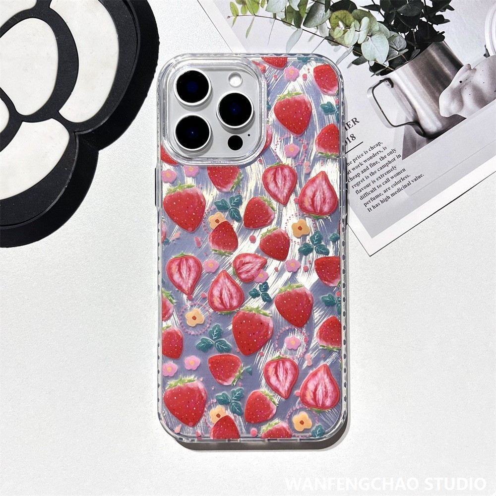 韩系ins多多草莓15promax苹果16手机壳iphone14适用13个性12防摔