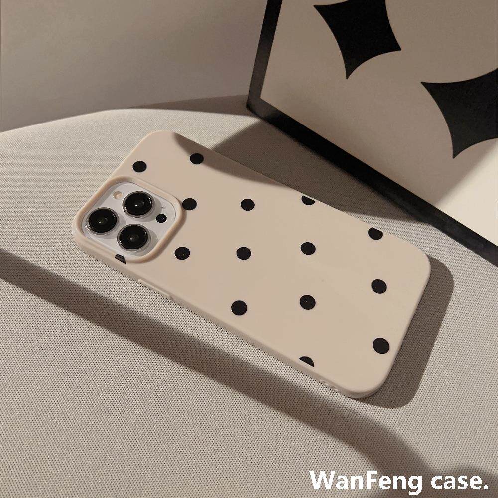 단순한 물방울 무늬가 있는 ZHAO LUSI의 동일한 모델은 IPHONE 16 PROMAX APPLE 15 휴대폰 케이스 14 실리콘 커버 13 소프트에 적합합니다