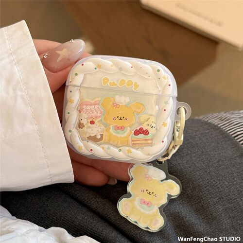 甜品小狗带挂件适用苹果Airpods