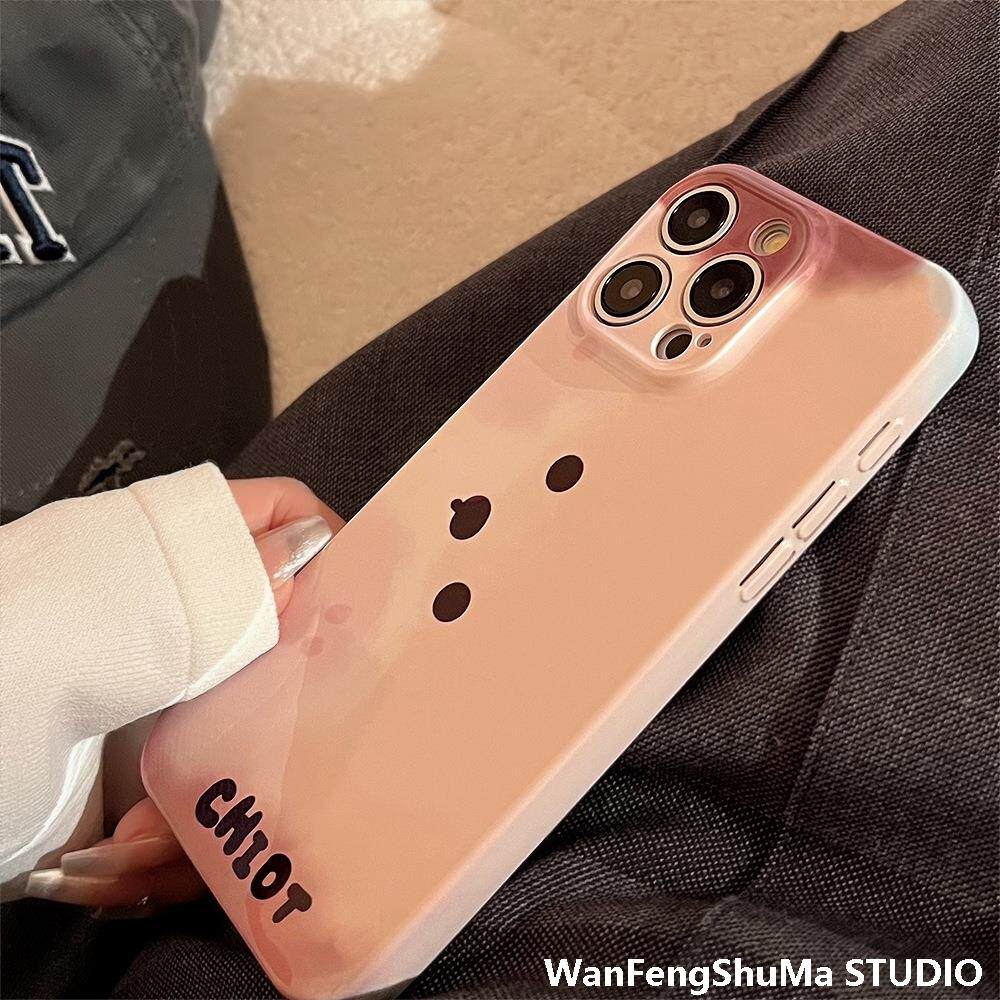IPHONE16PROMAX APPLE 15 휴대폰 케이스 14 풀 패키지에 적합한 필름 소프트 쉘 귀여운 기능 큰 눈 강아지