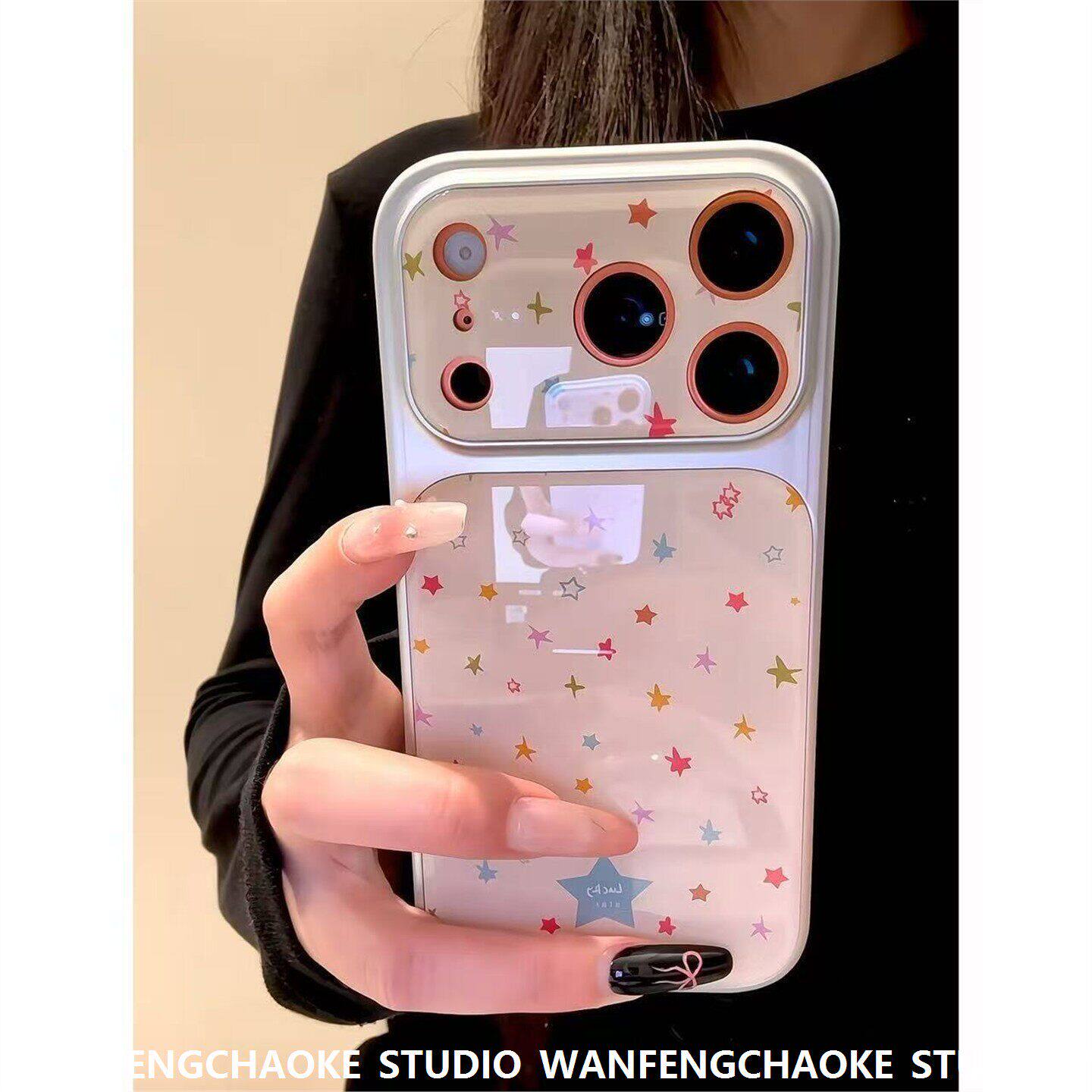 ins彩色粉底星适用Phoe17