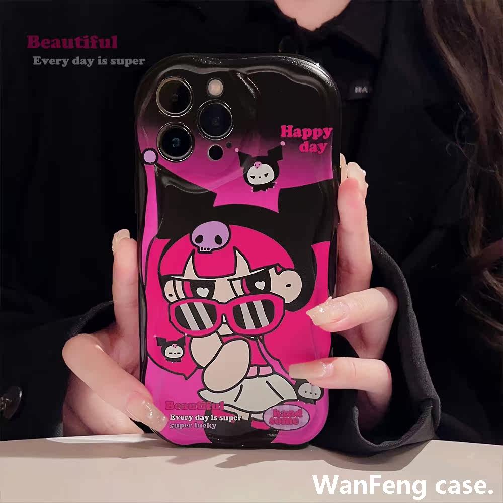 甜酷少女墨镜15pro max苹果手机壳iphone14波浪14辣妹12适用XR套X使用感如何?