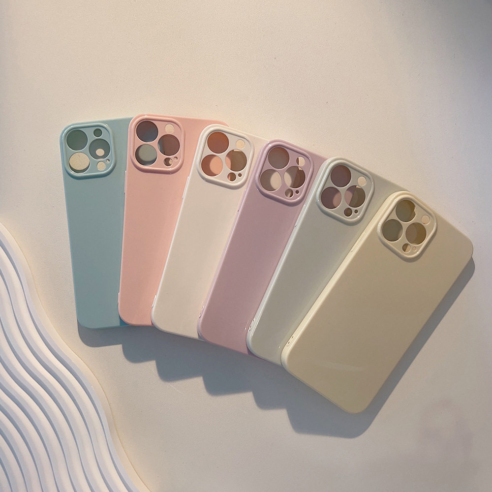 日韩风纯色iphone15promax手机壳苹果14plus适用13马卡龙亮面12软怎么样,好用不?