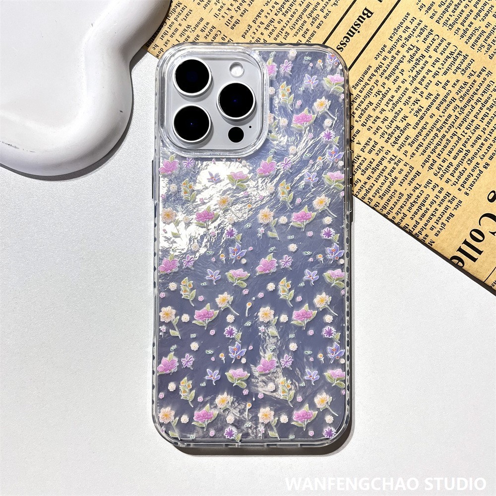 轻奢小碎花春夏适用苹果16手机壳iphone15promax新品14全包11文艺